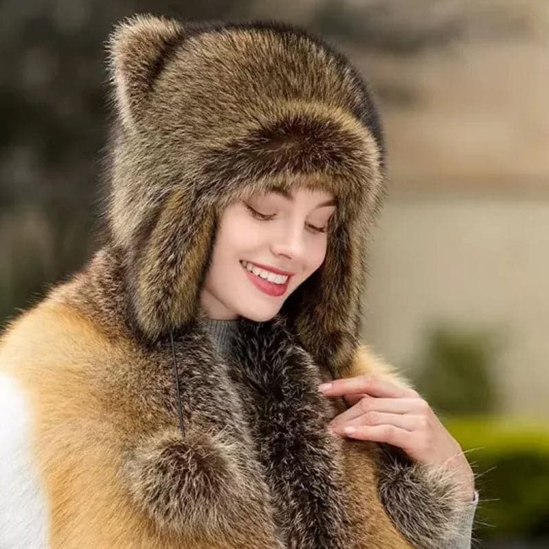 ✨ 50 % DE RÉDUCTION MAINTENANT ! ✨Chapeau en peluche parent-enfant avec fausse queue de raton laveur