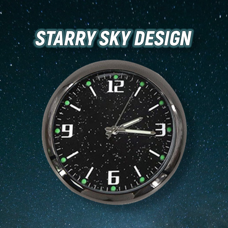 Montre à quartz Starry Sky Clock Décoration créative pour voiture