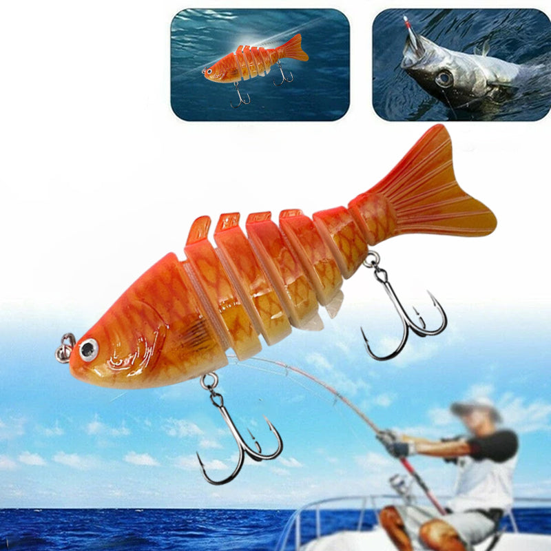 🎣Vente limitée : 50 % de réduction ⏰Leurre de pêche coulant multi-articulé ultra-réaliste