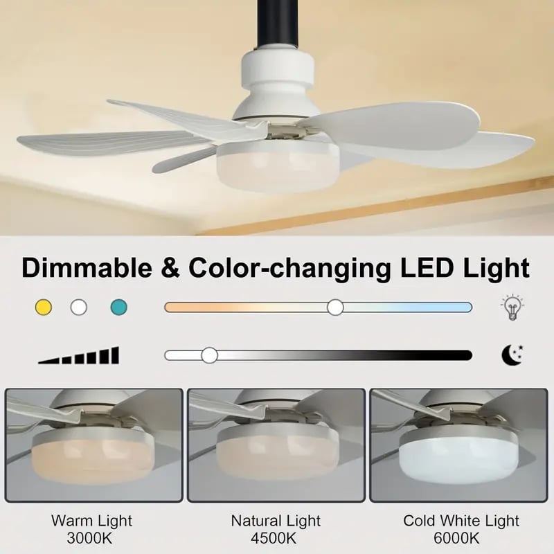 💡🪭 Ventilateur 2 en 1 Portable 2026 | Lumière + Télécommande | Qualité Premium Inégalée ✨