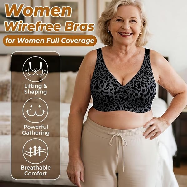 🏆DERNIER JOUR DE VENTE : 49 % DE RÉDUCTION 🔥Soutien-gorge en gelée imprimé léopard ultra-raffermissant | Soutiens-gorge sans armatures pour femmes 👍Fini l’affaissement de la poitrine