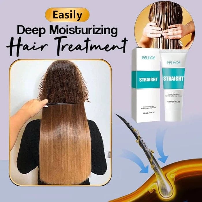 Soie et brillance Crème lissante pour cheveux
