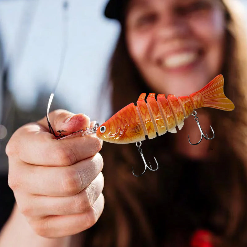 🎣Vente limitée : 50 % de réduction ⏰Leurre de pêche coulant multi-articulé ultra-réaliste