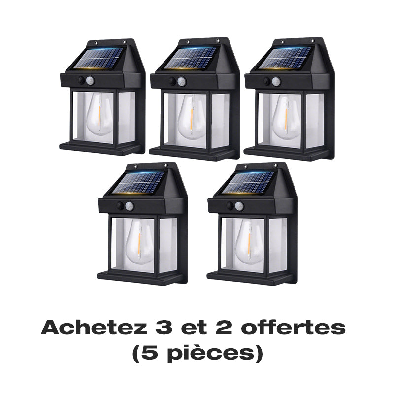 🔥VENTE LIMITÉE 50 % DE RÉDUCTION🔥Applique murale solaire à détecteur de mouvement en tungstène
