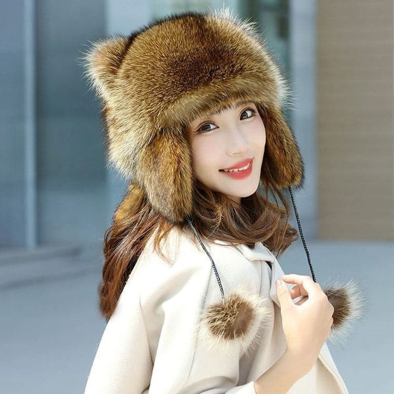 ✨ 50 % DE RÉDUCTION MAINTENANT ! ✨Chapeau en peluche parent-enfant avec fausse queue de raton laveur