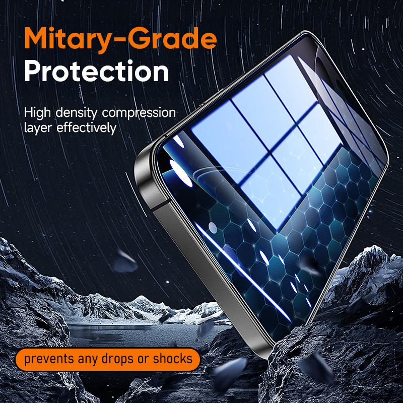 🔥SOLDES📱 Protecteur d'écran pour iPhone, Samsung – Cristal clair, résistant aux rayures, toucher ultra-doux, protection de la vie privée, protection oculaire polarisée circulaire, installation facile