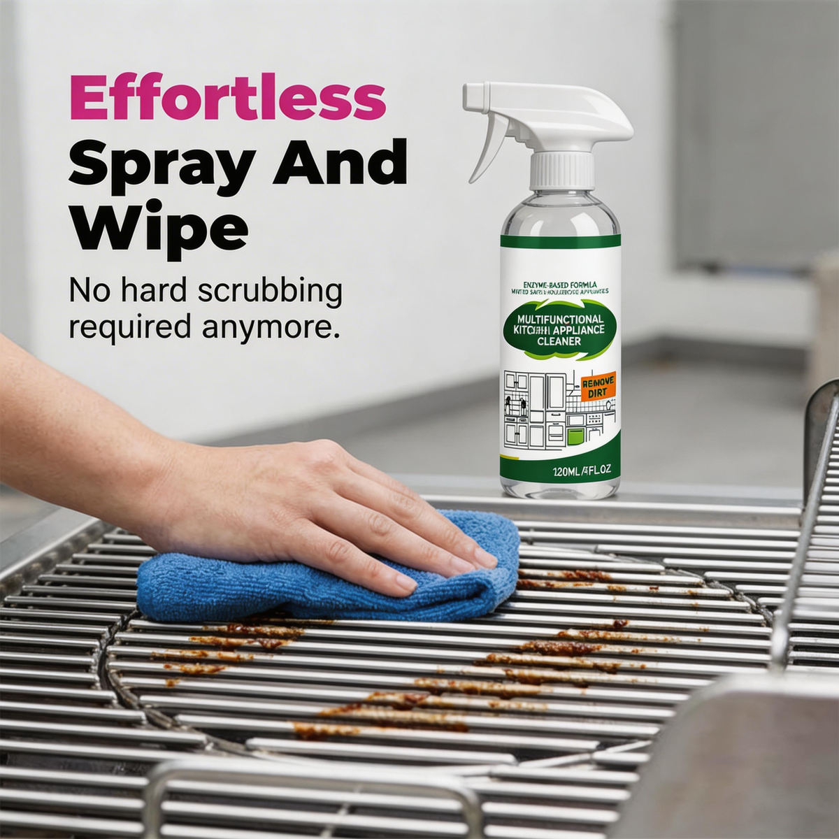 🔥 PROMO LIMITÉE 50% DE RÉDUCTION ! ✨ Spray dégraissant ultra‑puissant à action rapide pour barbecues – Efficace, Doux, Multi‑surfaces 🧽