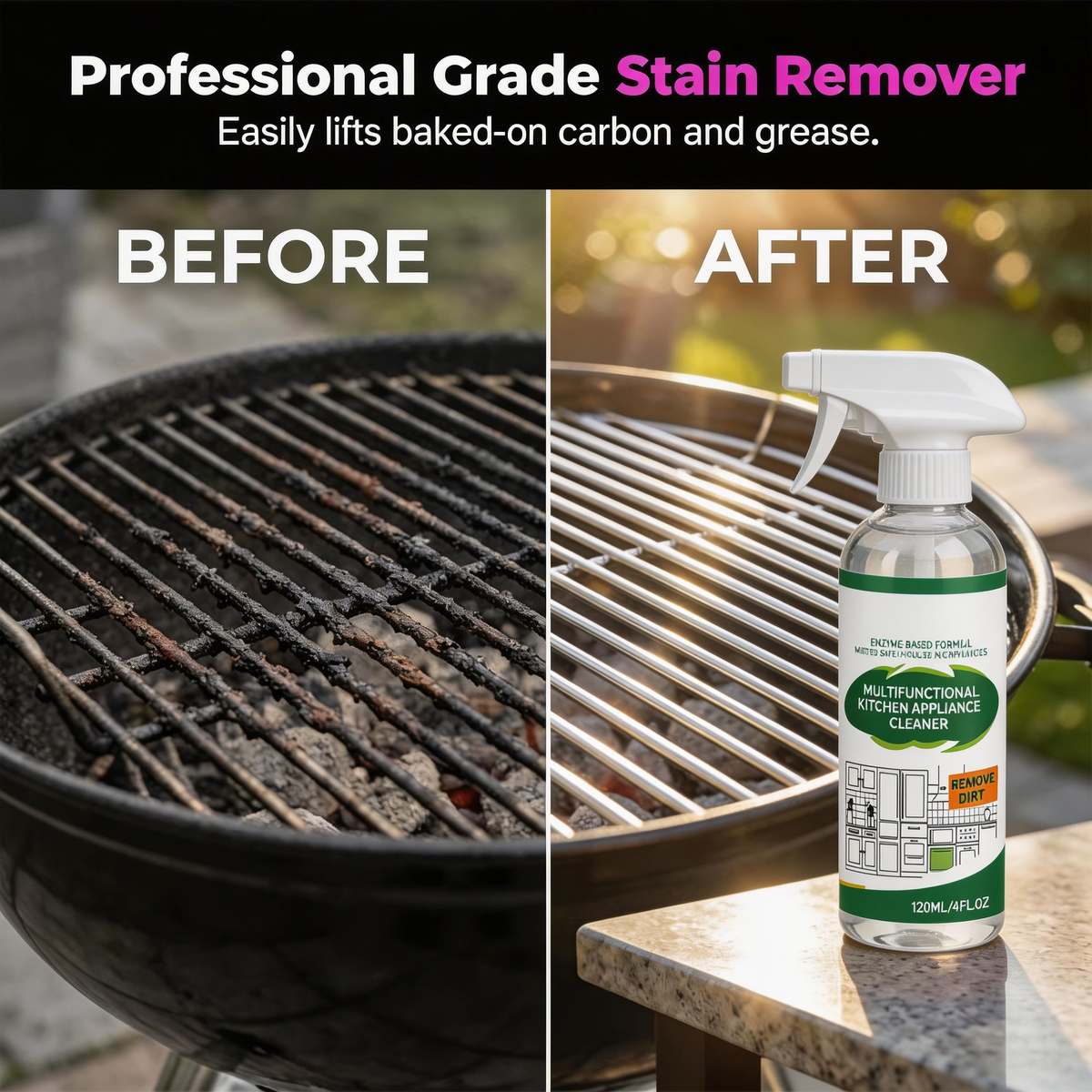 🔥 PROMO LIMITÉE 50% DE RÉDUCTION ! ✨ Spray dégraissant ultra‑puissant à action rapide pour barbecues – Efficace, Doux, Multi‑surfaces 🧽