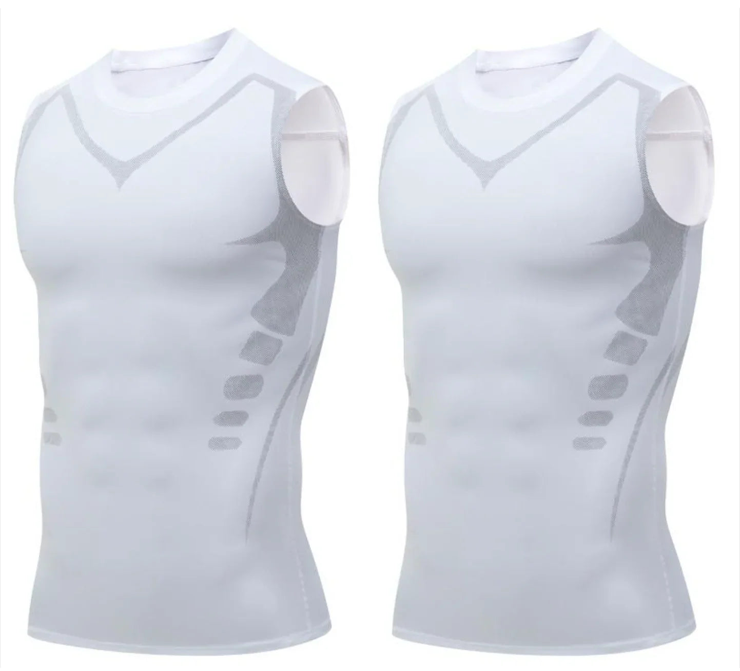 🌀🍃 OFFRE LIMITÉE 50% DE RÉDUCTION! Gilet Amincissant Ionique pour Homme – Compression Rafraîchissante et Légère, Totalement Invisible, Affine le Torse pour Une Allure Plus Nette ❄️✅