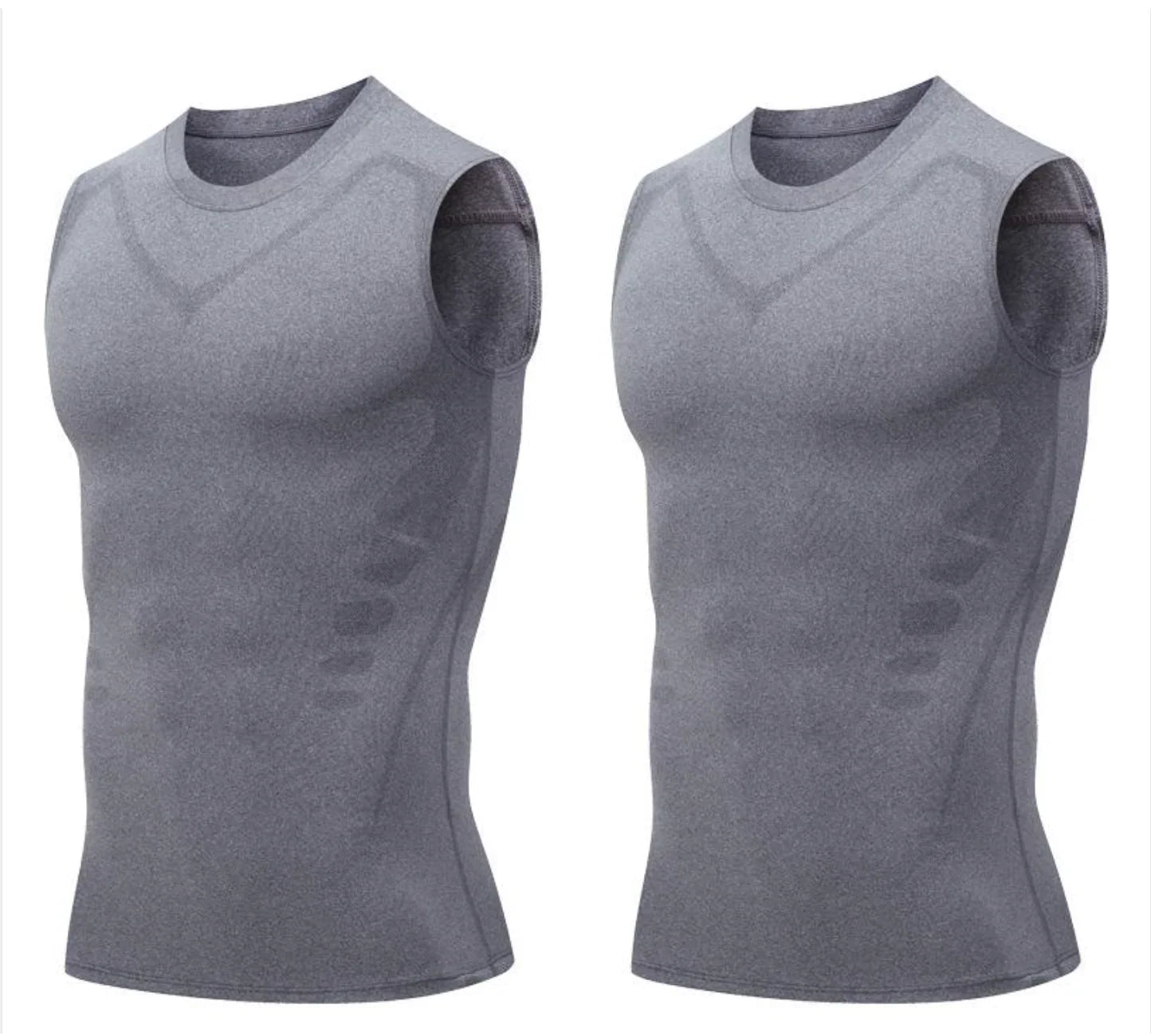 🌀🍃 OFFRE LIMITÉE 50% DE RÉDUCTION! Gilet Amincissant Ionique pour Homme – Compression Rafraîchissante et Légère, Totalement Invisible, Affine le Torse pour Une Allure Plus Nette ❄️✅