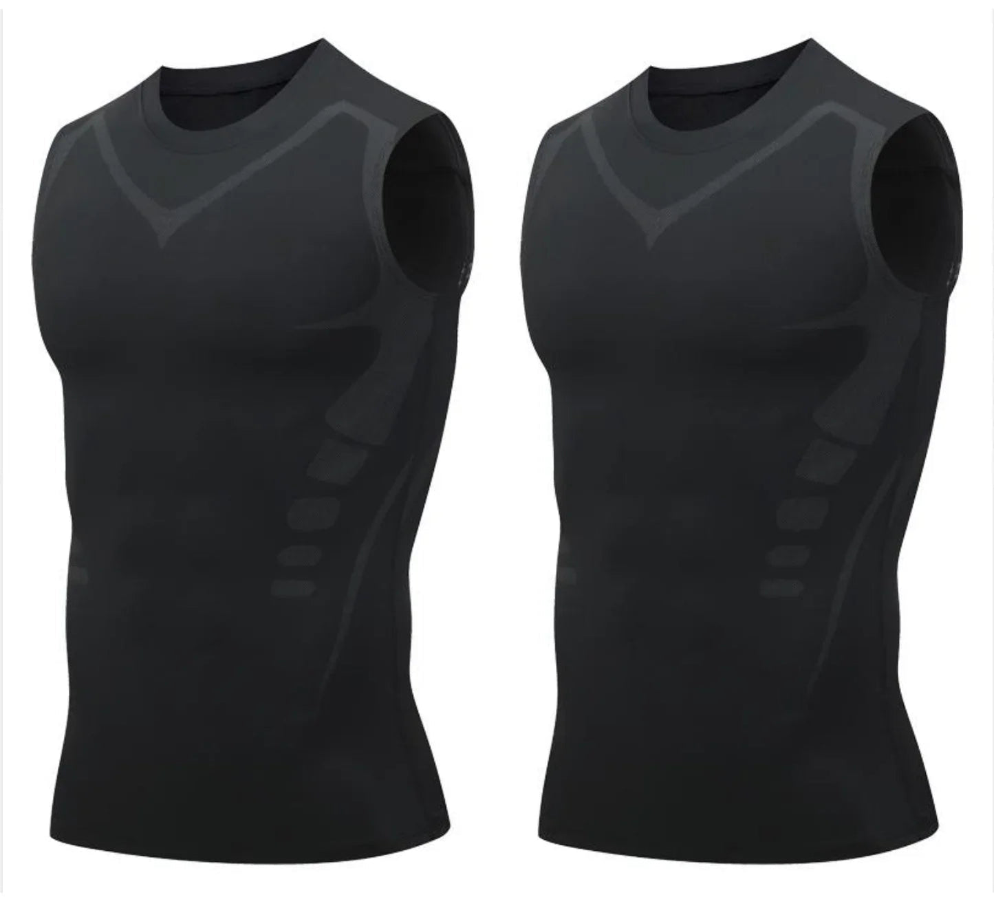 🌀🍃 OFFRE LIMITÉE 50% DE RÉDUCTION! Gilet Amincissant Ionique pour Homme – Compression Rafraîchissante et Légère, Totalement Invisible, Affine le Torse pour Une Allure Plus Nette ❄️✅