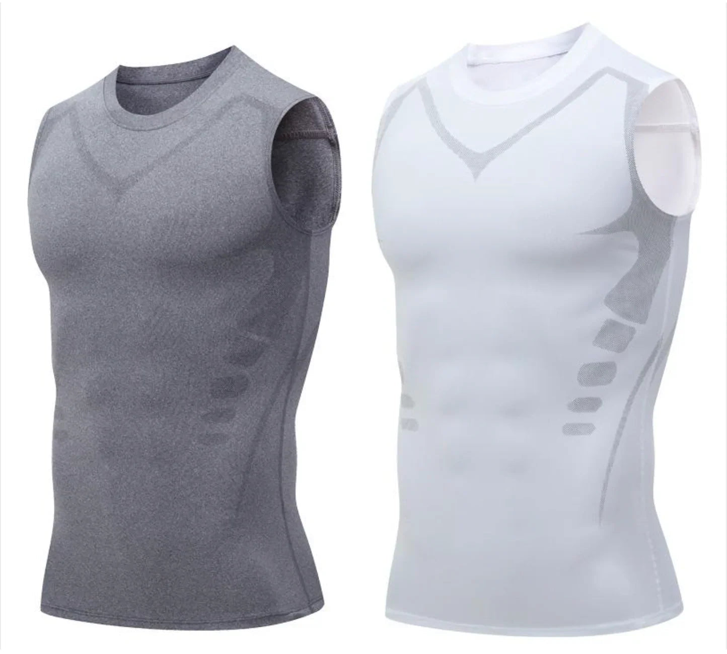🌀🍃 OFFRE LIMITÉE 50% DE RÉDUCTION! Gilet Amincissant Ionique pour Homme – Compression Rafraîchissante et Légère, Totalement Invisible, Affine le Torse pour Une Allure Plus Nette ❄️✅