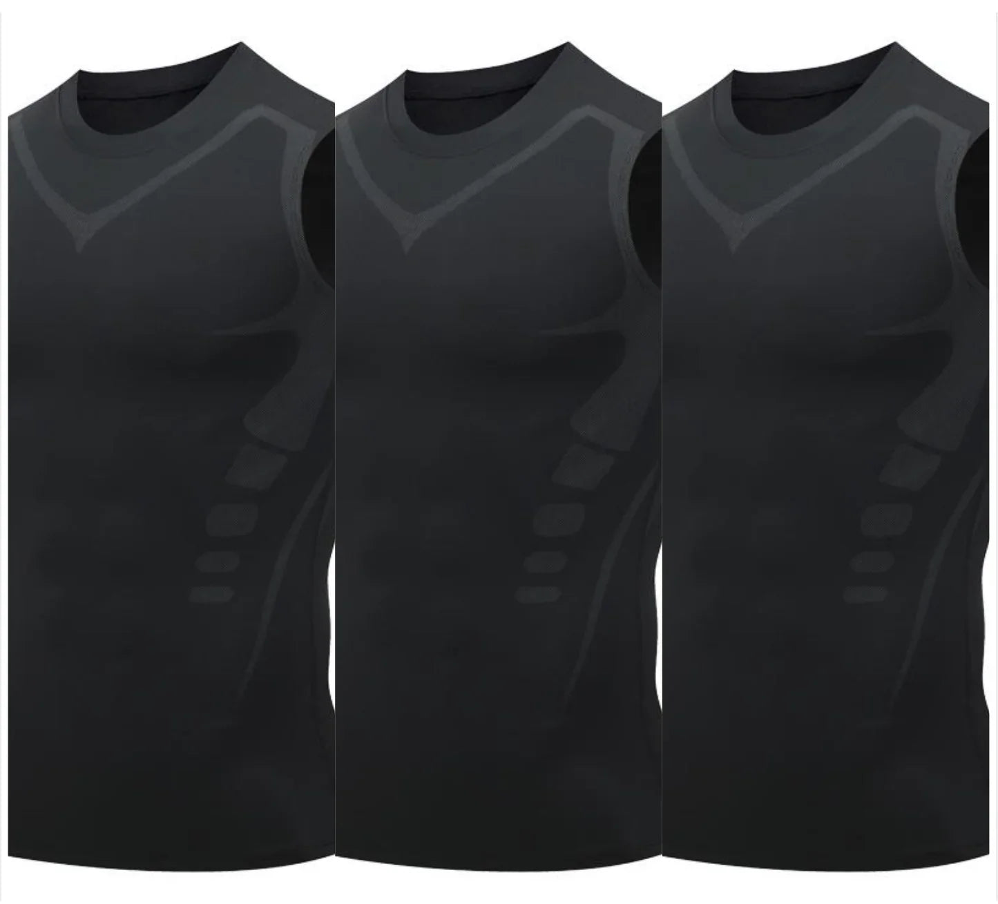 🌀🍃 OFFRE LIMITÉE 50% DE RÉDUCTION! Gilet Amincissant Ionique pour Homme – Compression Rafraîchissante et Légère, Totalement Invisible, Affine le Torse pour Une Allure Plus Nette ❄️✅