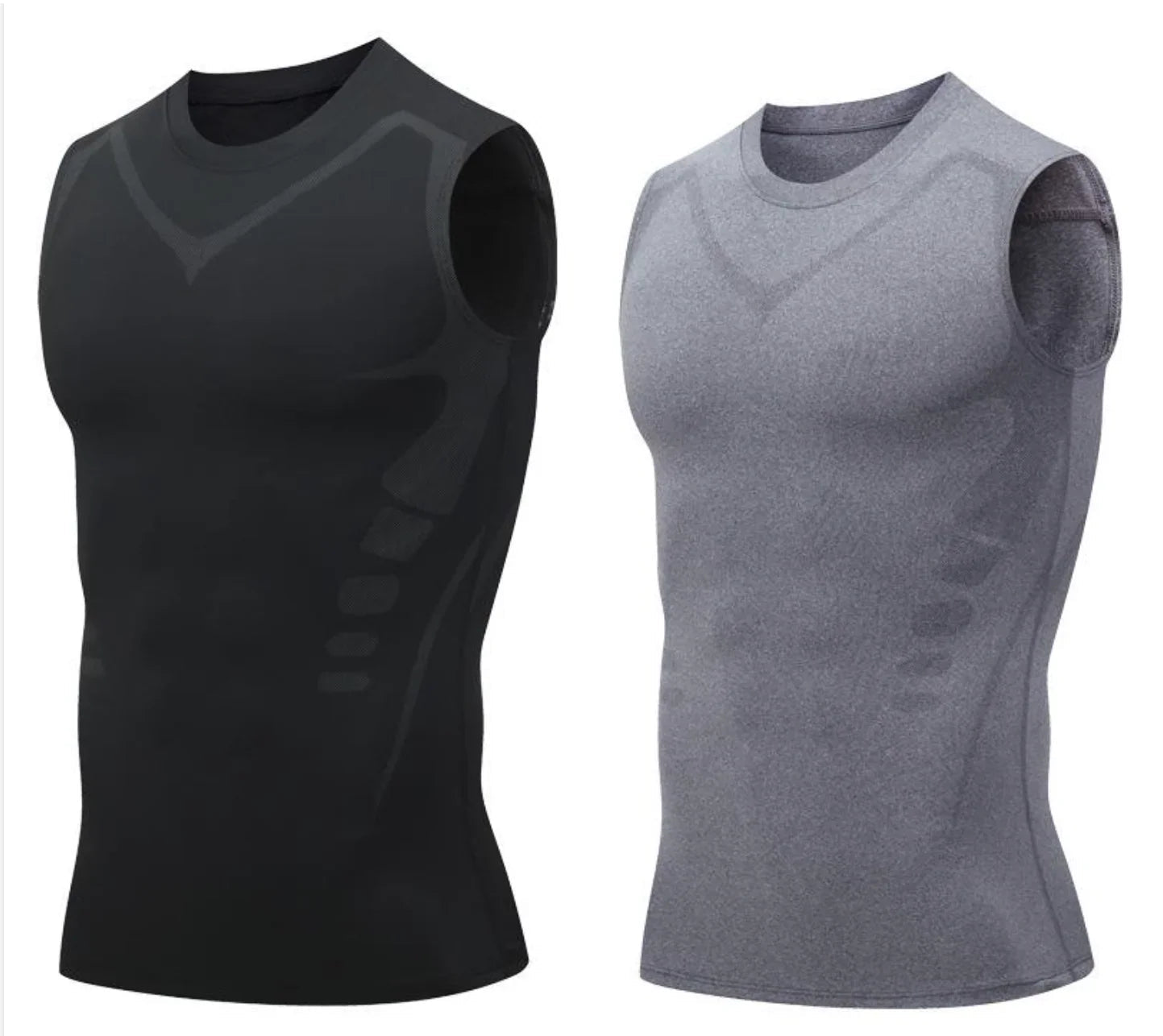 🌀🍃 OFFRE LIMITÉE 50% DE RÉDUCTION! Gilet Amincissant Ionique pour Homme – Compression Rafraîchissante et Légère, Totalement Invisible, Affine le Torse pour Une Allure Plus Nette ❄️✅