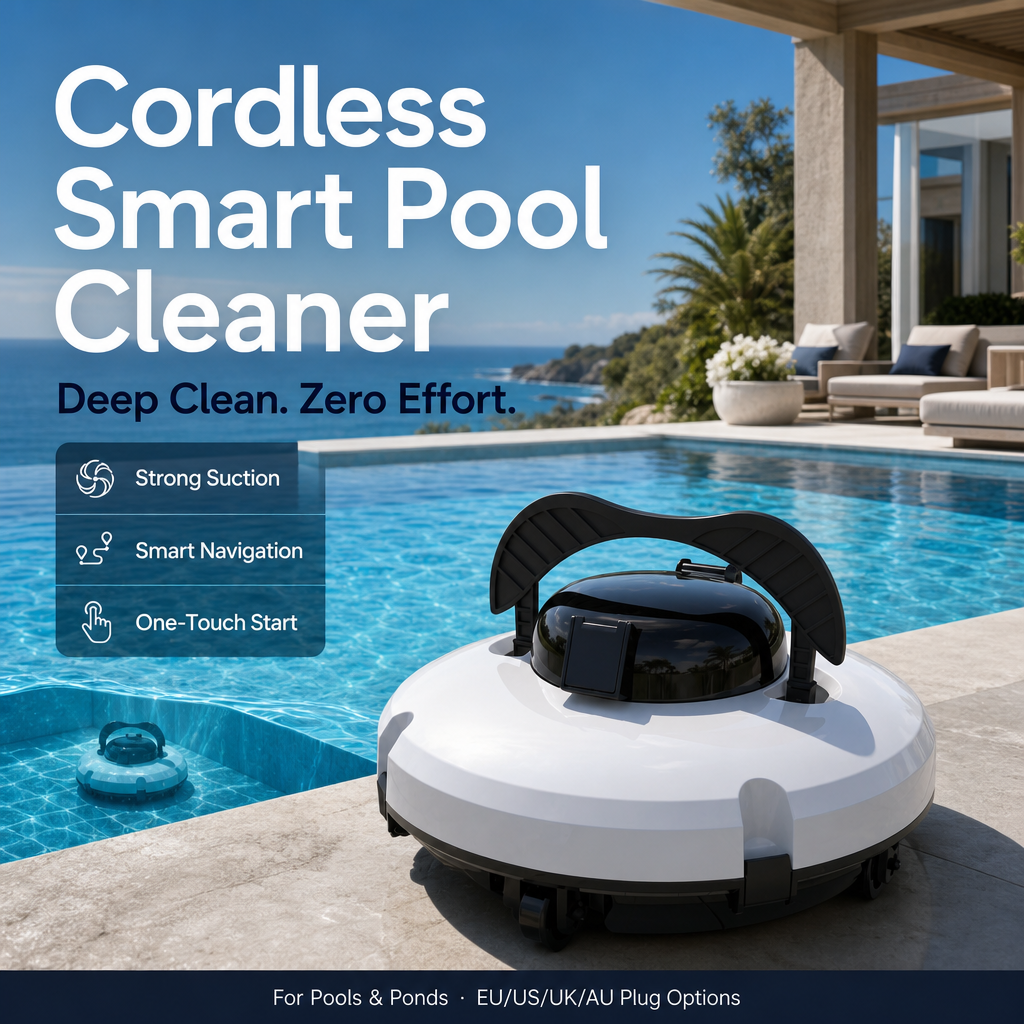 Nettoyeur de piscine robotisé sans fi