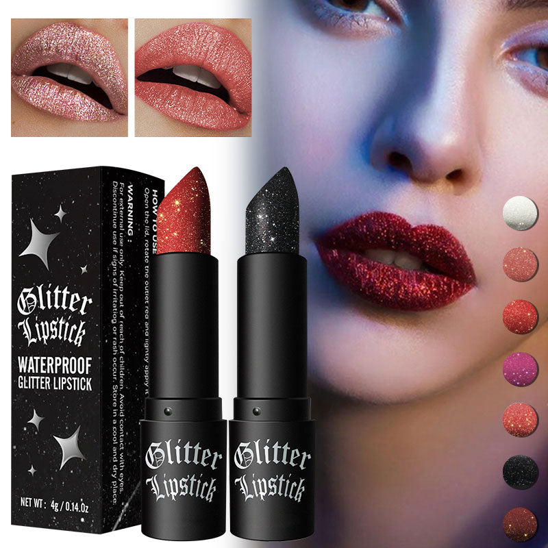🔥Spécial Nouvel An 49% de réduction🔥Matte permanente leppestifter med fine glitter