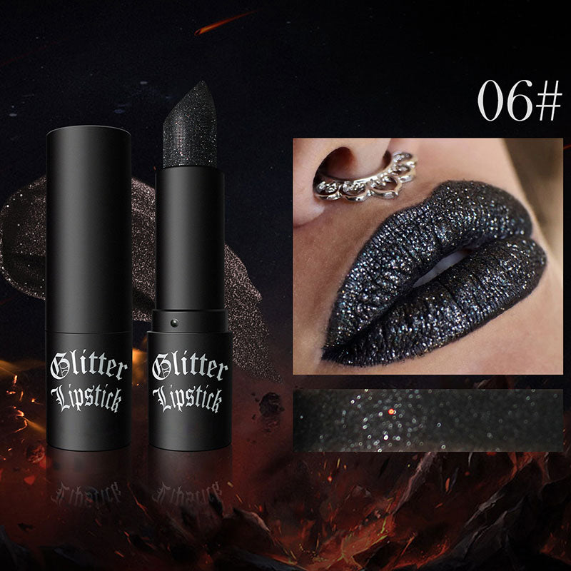 🔥Spécial Nouvel An 49% de réduction🔥Matte permanente leppestifter med fine glitter