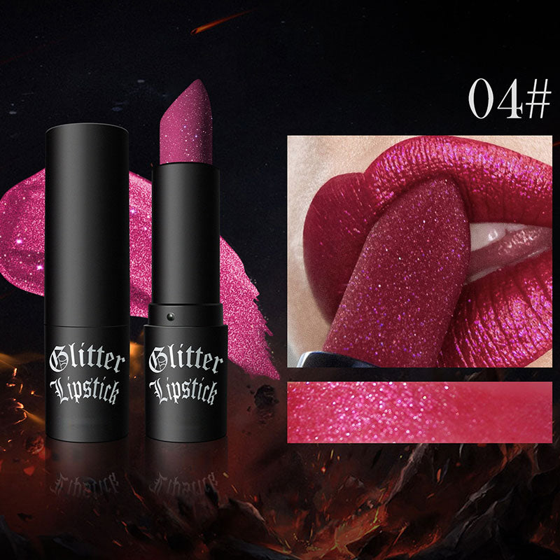 🔥Spécial Nouvel An 49% de réduction🔥Matte permanente leppestifter med fine glitter