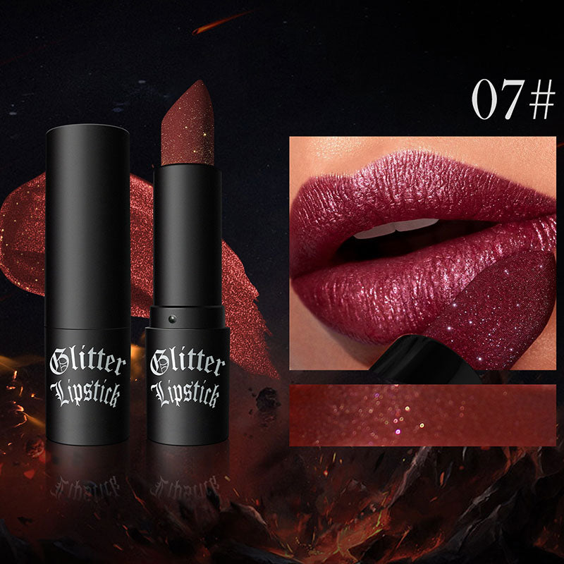 🔥Spécial Nouvel An 49% de réduction🔥Matte permanente leppestifter med fine glitter