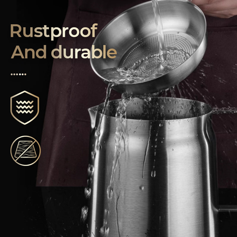 📢🍟✨ PROMO -50% ! Récipient Filtre à Huile en Acier Inox 304 – Grande Capacité, 3-en-1 & Bec Verseur (1,5L/2L, avec/sans Panier)