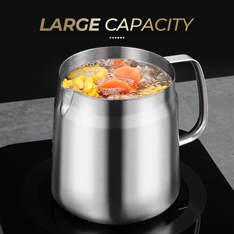 📢🍟✨ PROMO -50% ! Récipient Filtre à Huile en Acier Inox 304 – Grande Capacité, 3-en-1 & Bec Verseur (1,5L/2L, avec/sans Panier)