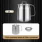 📢🍟✨ PROMO -50% ! Récipient Filtre à Huile en Acier Inox 304 – Grande Capacité, 3-en-1 & Bec Verseur (1,5L/2L, avec/sans Panier)