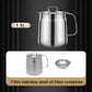 📢🍟✨ PROMO -50% ! Récipient Filtre à Huile en Acier Inox 304 – Grande Capacité, 3-en-1 & Bec Verseur (1,5L/2L, avec/sans Panier)