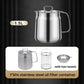 📢🍟✨ PROMO -50% ! Récipient Filtre à Huile en Acier Inox 304 – Grande Capacité, 3-en-1 & Bec Verseur (1,5L/2L, avec/sans Panier)