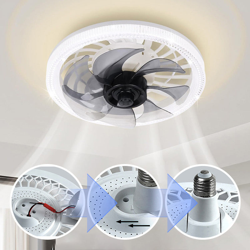 🛏️🪭 Éclairage ventilateur multifonction | Lumière et vitesse ajustables 🌙