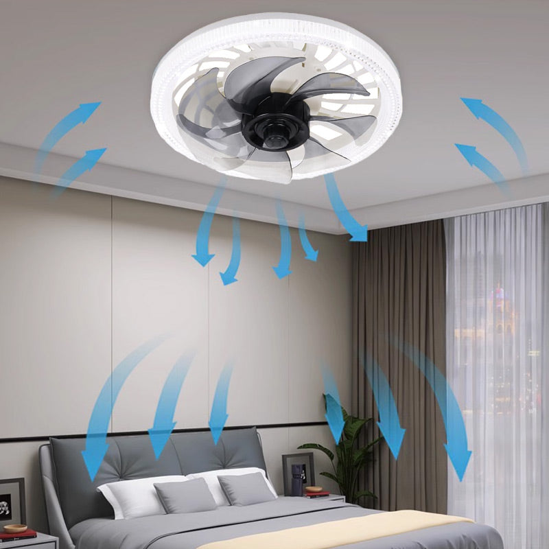 🛏️🪭 Éclairage ventilateur multifonction | Lumière et vitesse ajustables 🌙