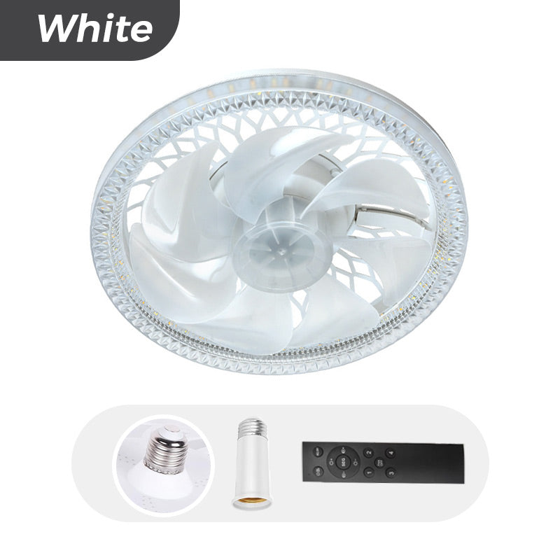 🛏️🪭 Éclairage ventilateur multifonction | Lumière et vitesse ajustables 🌙