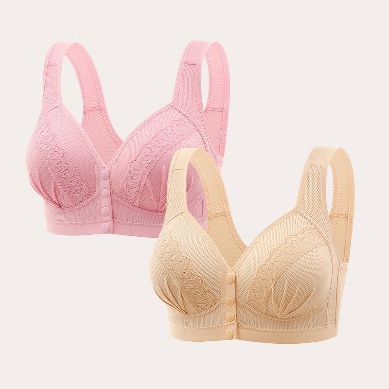 🏆 Soutien-gorge en coton respirant avec boutons sur le devant🌿👑
