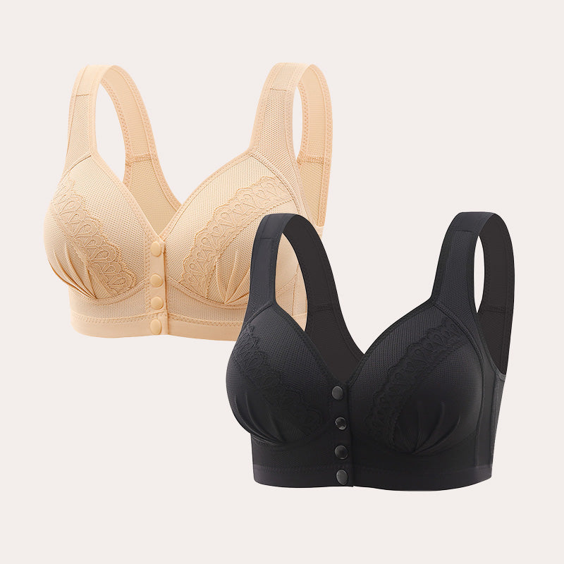 🏆 Soutien-gorge en coton respirant avec boutons sur le devant🌿👑