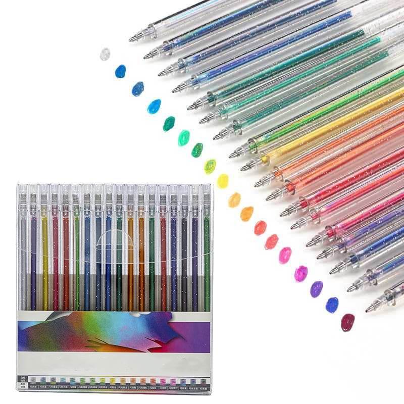 💎 50 % DE RÉDUCTION EN CE MOMENT ! ✨ Stylos Gel Pailletés — Encre Fluide & Durable, Pointe Fine, Paillettes Biodégradables, Coffrets 8, 12 ou 18 Couleurs 🎨
