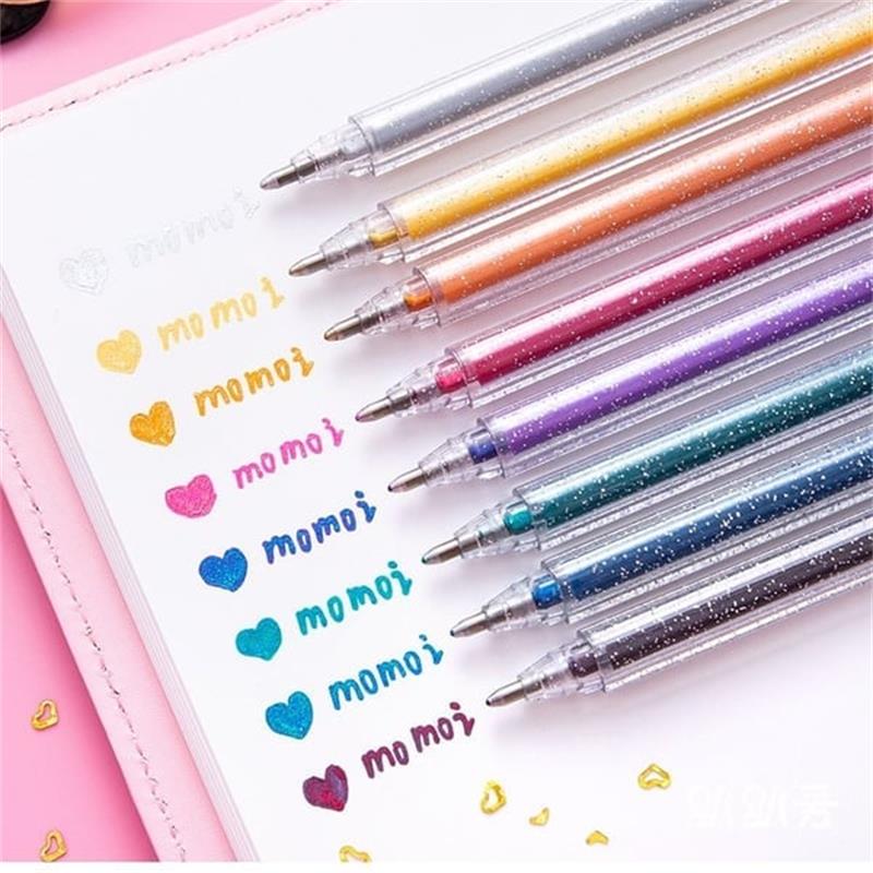 💎 50 % DE RÉDUCTION EN CE MOMENT ! ✨ Stylos Gel Pailletés — Encre Fluide & Durable, Pointe Fine, Paillettes Biodégradables, Coffrets 8, 12 ou 18 Couleurs 🎨