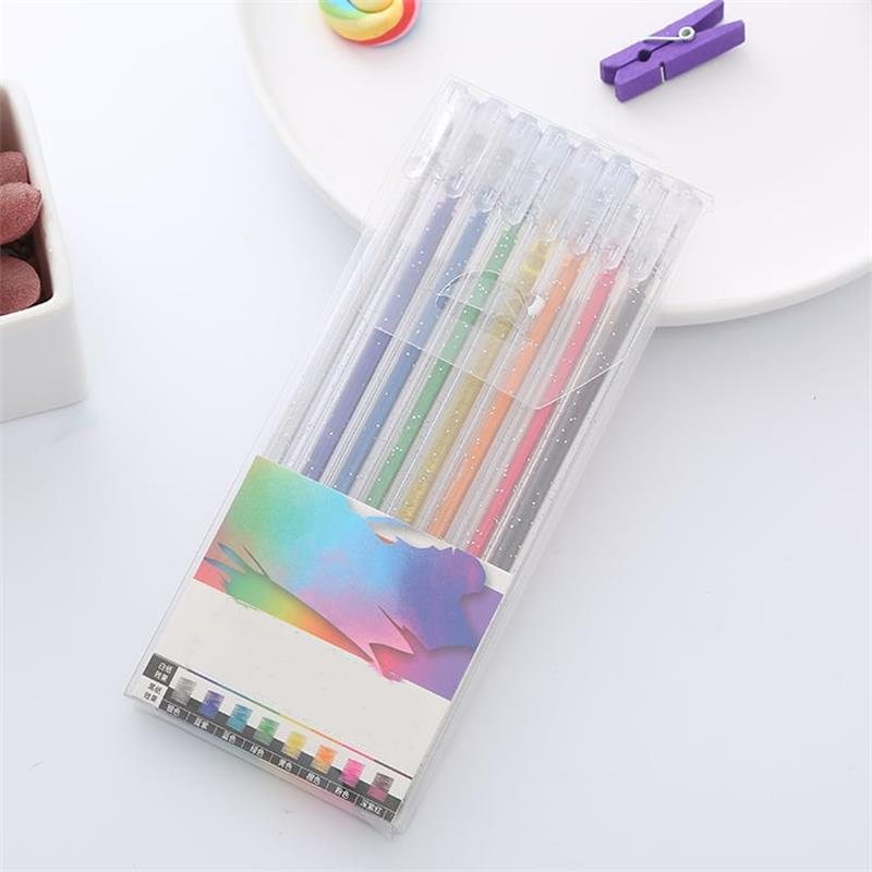 💎 50 % DE RÉDUCTION EN CE MOMENT ! ✨ Stylos Gel Pailletés — Encre Fluide & Durable, Pointe Fine, Paillettes Biodégradables, Coffrets 8, 12 ou 18 Couleurs 🎨