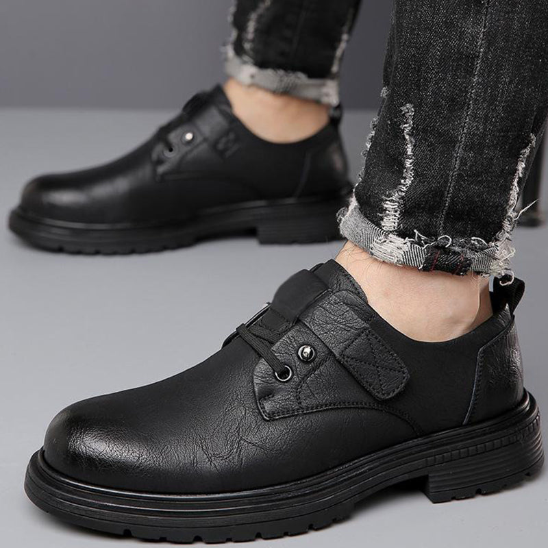 👞60% DE RÉDUCTION ! 🌬️ Chaussures Homme Rétro en Cuir PU - Semelle Souple et Confort Respirant, Style Intemporel pour Quotidien 🏃‍♂️📦