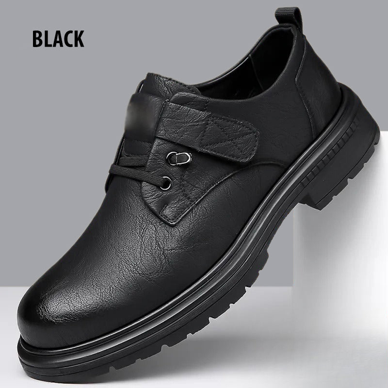 👞60% DE RÉDUCTION ! 🌬️ Chaussures Homme Rétro en Cuir PU - Semelle Souple et Confort Respirant, Style Intemporel pour Quotidien 🏃‍♂️📦