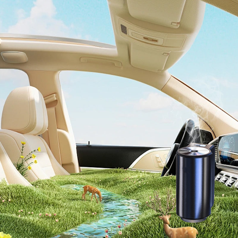 Diffuseur de Désodorisant Intelligent pour Voiture - 3 x 10 ml Parfum Naturel - 45 Jours de Durée