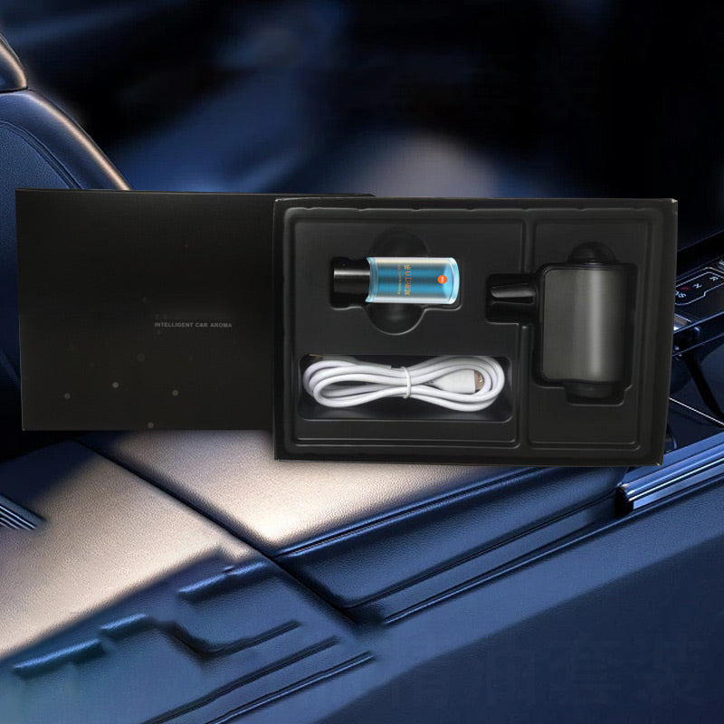 Diffuseur de Désodorisant Intelligent pour Voiture - 3 x 10 ml Parfum Naturel - 45 Jours de Durée