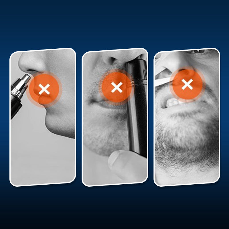 Mini tondeuse à poils de nez électrique multifonction avec affichage numérique et lavable à l'eau🎀