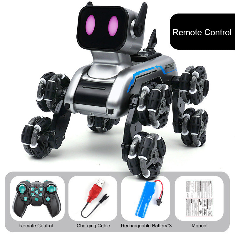 💥Hot Sale Offers🐶Chien robot acrobatique intelligent à huit roues🖤Escalade, transformation, détection de gestes