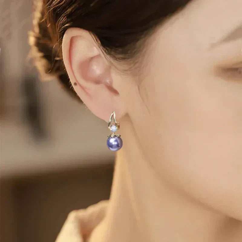 💎✨Boucles d'oreilles pendantes en perles étincelantes pour femmes