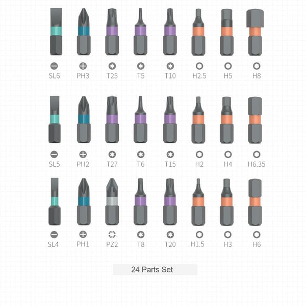 🔩54% de réduction 🛠️ Jeu de Tournevis 24-en-1 – Magnétique, Compact & Portable, Idéal pour Réparations et Bricolage 🔧📦