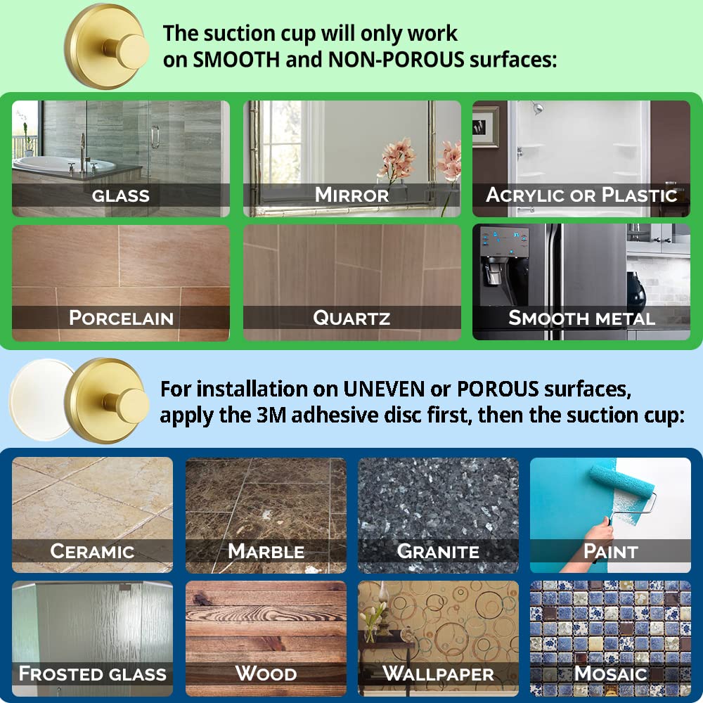 💎 Achetez 1, obtenez 1 GRATUIT ! 💎 Crochets à Ventouse Réutilisables – Sans Perçage, Résistants à l’Eau & Supportent jusqu’à 15 lb 🛁✨