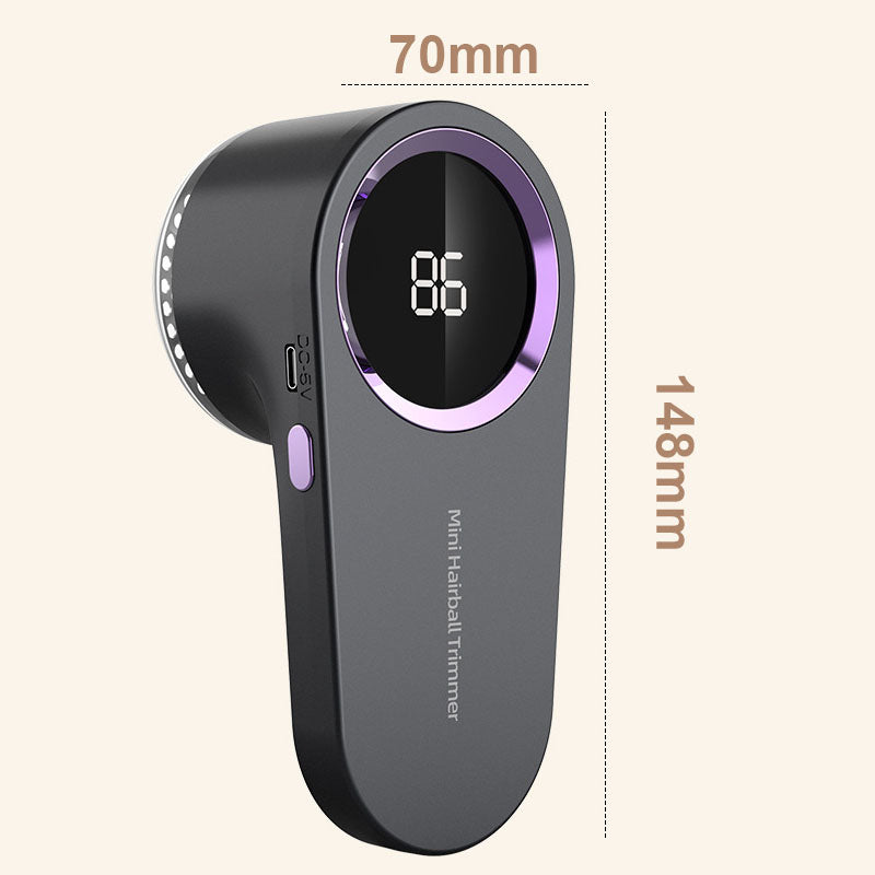 Tondeuse électrique pour boules de poils avec écran LED intelligent