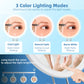 Miroir de maquillage lumineux rechargeable avec grossissement