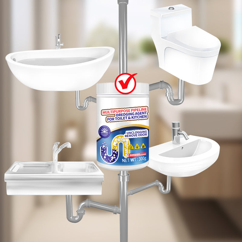 Déboucheur de canalisations polyvalent pour cuisine et toilettes