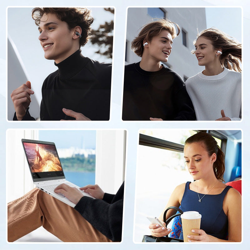 🎧 Écouteurs Intelligents Bluetooth à Clip avec Traduction