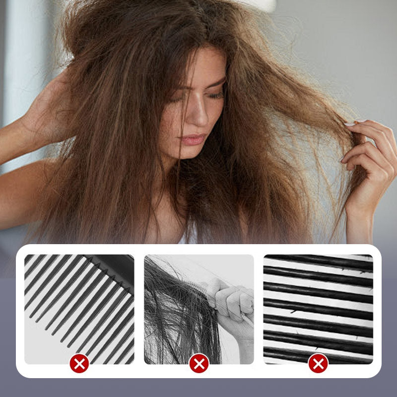 💕SOLDES💕Peigne démêlant à double rangée pour cheveux bouclés